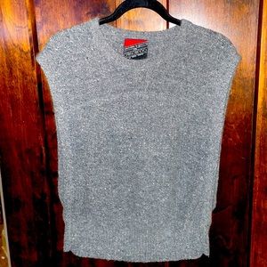 Crescendo silk and angora vintage vest